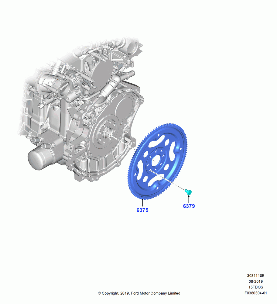 10E - Flywheel, 1.5L Dragon (175/180PS); 19/AUG/2019