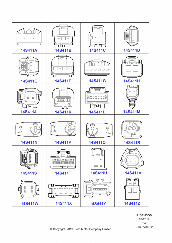 45GB - Pigtail Wiring Kits, Miscellaneous, Page B; 06/MAY/2019