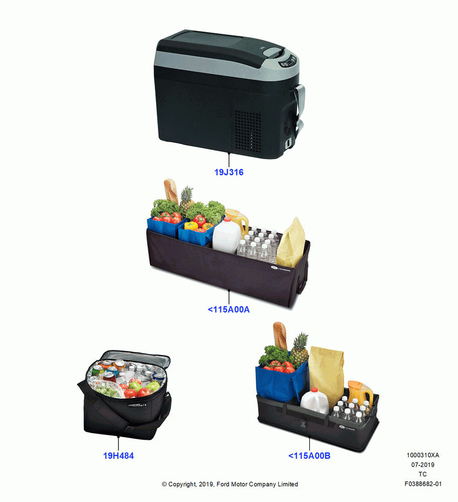 10XA - ACCESSORY STOWAGE KITS, Accessory, Refrigerator; 19/AUG/2019