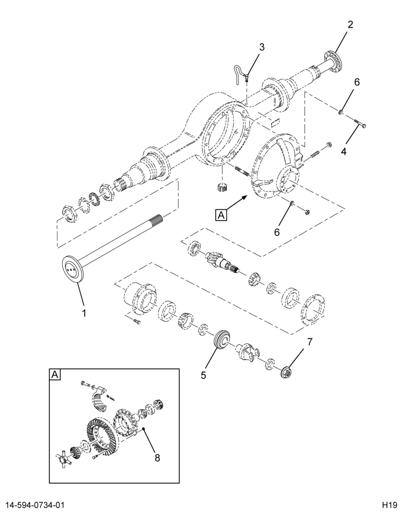 ..AXLE,RR L/BK , 4.63 14AGE (Intl. 3552684C92)