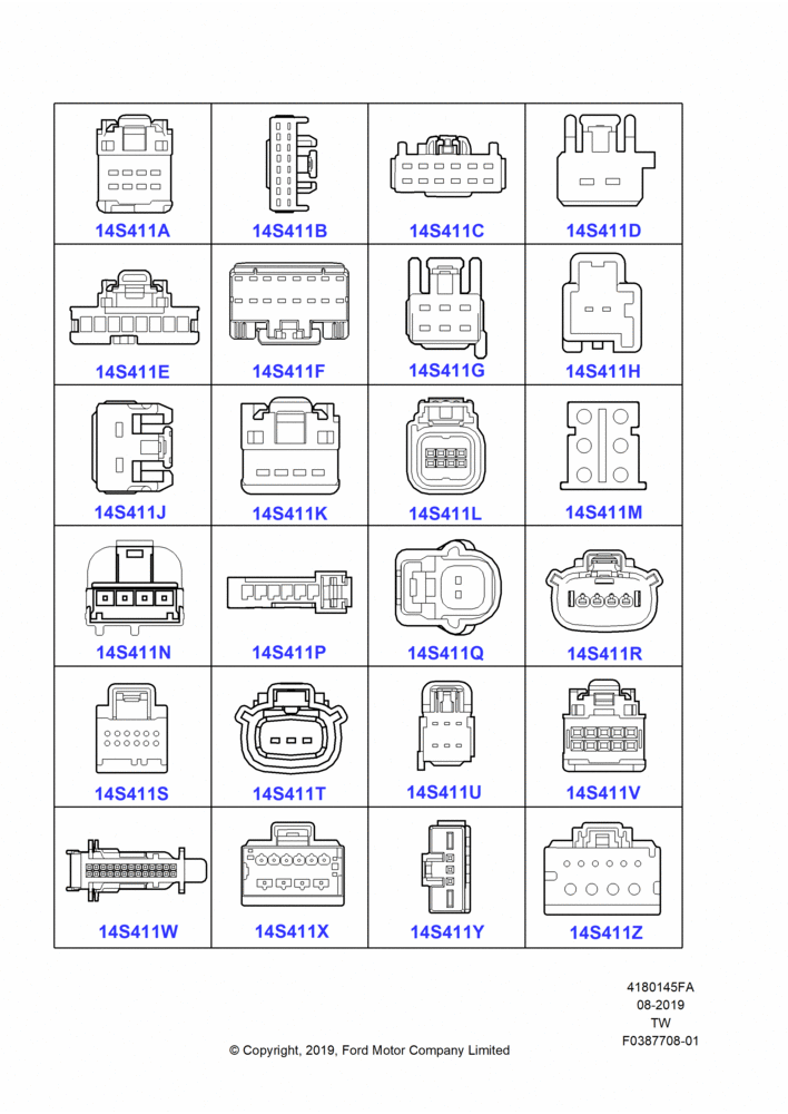 45FA - Pigtail Wiring Kits, Page A, Modules And Controllers; 06/MAY/2019