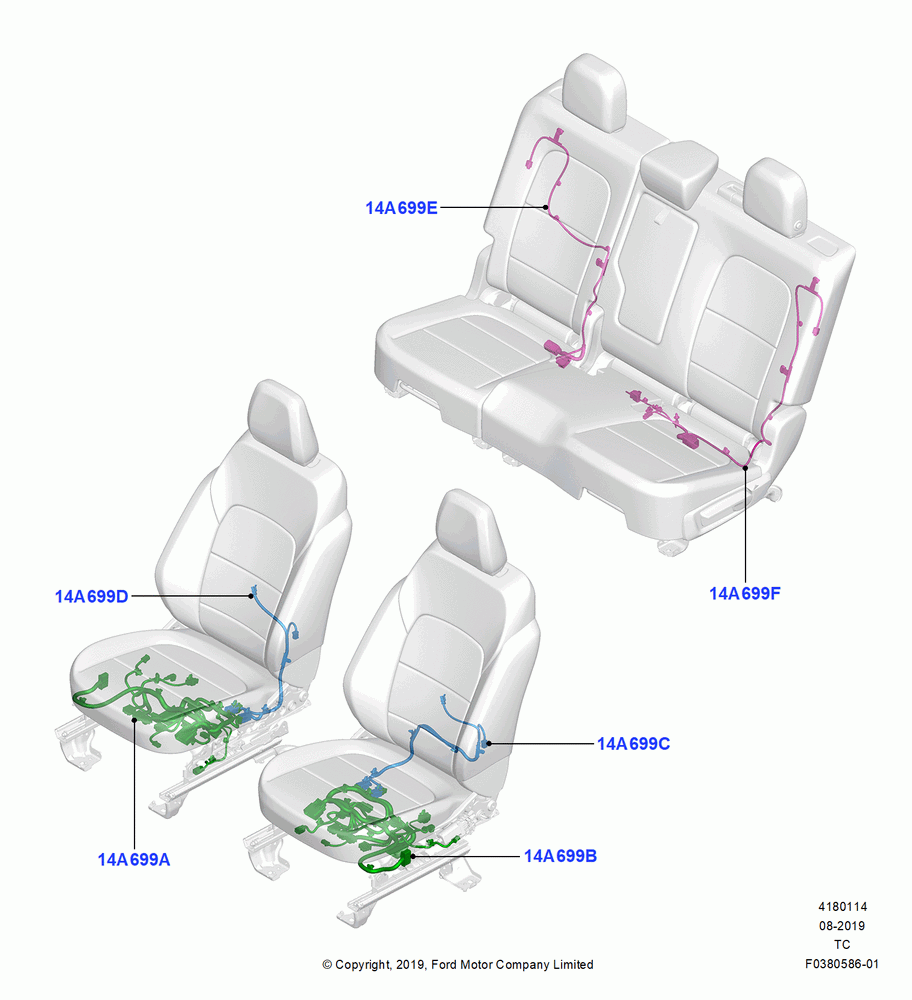 14 - Wiring - Seats; 19/AUG/2019