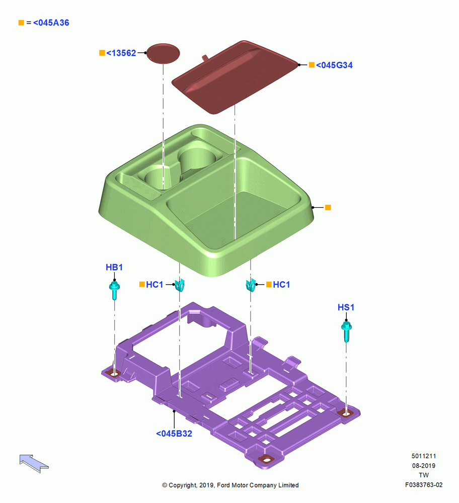 11 - Console - Rear Floor; 06/MAY/2019
