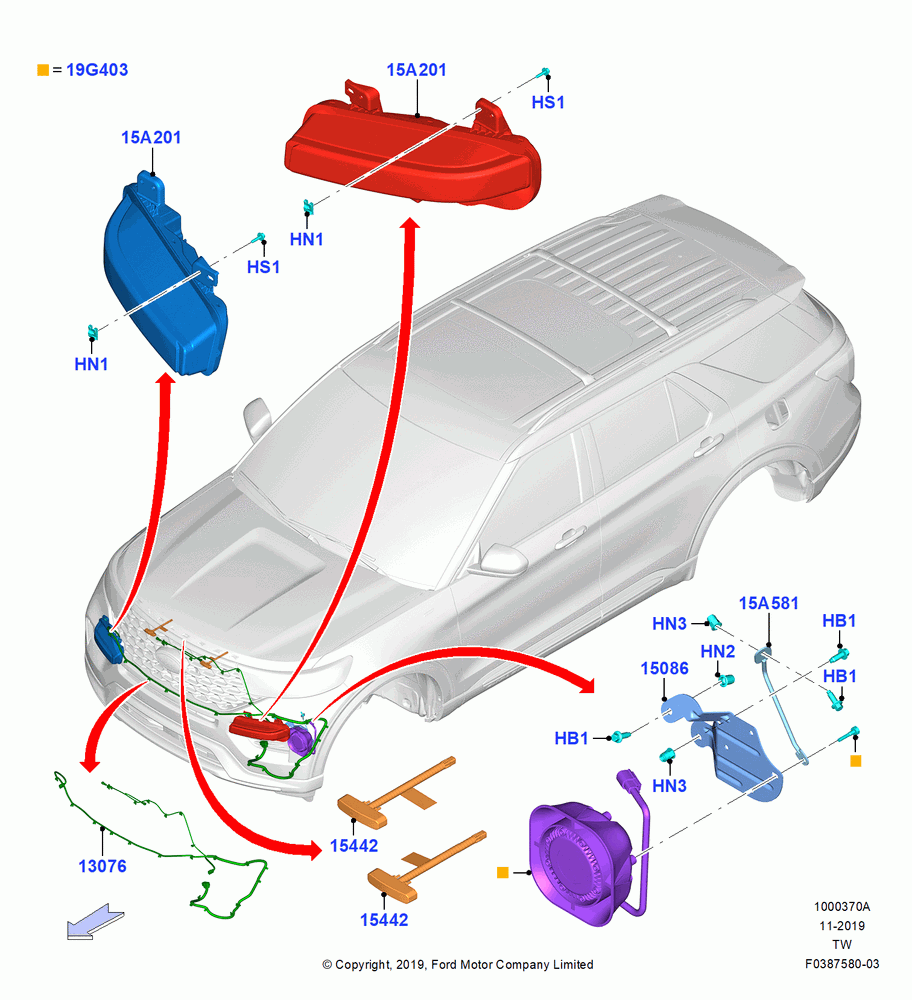 70A - Police Conversion, Police Version, Front of Vehicle; 06/MAY/2019