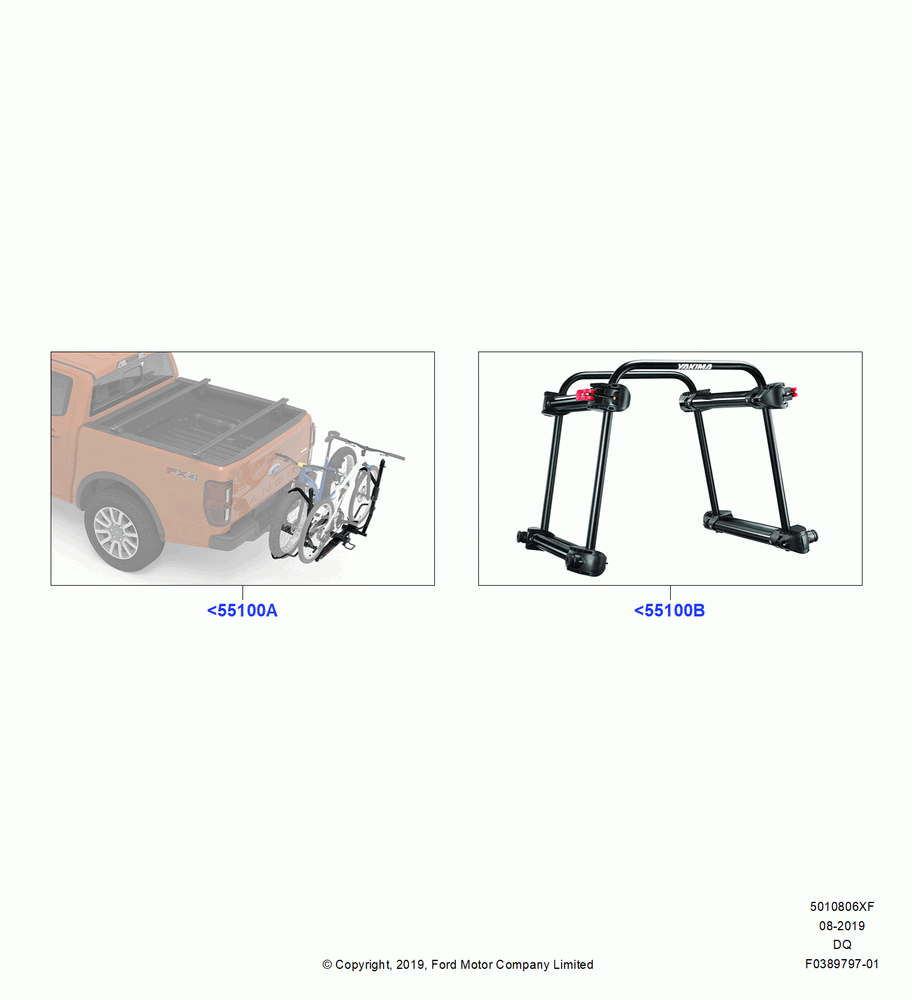 06XF - Accessory Roof Rack Mounting Kits, Yakima Rear Hitch Rack Products; 19/JAN/2015