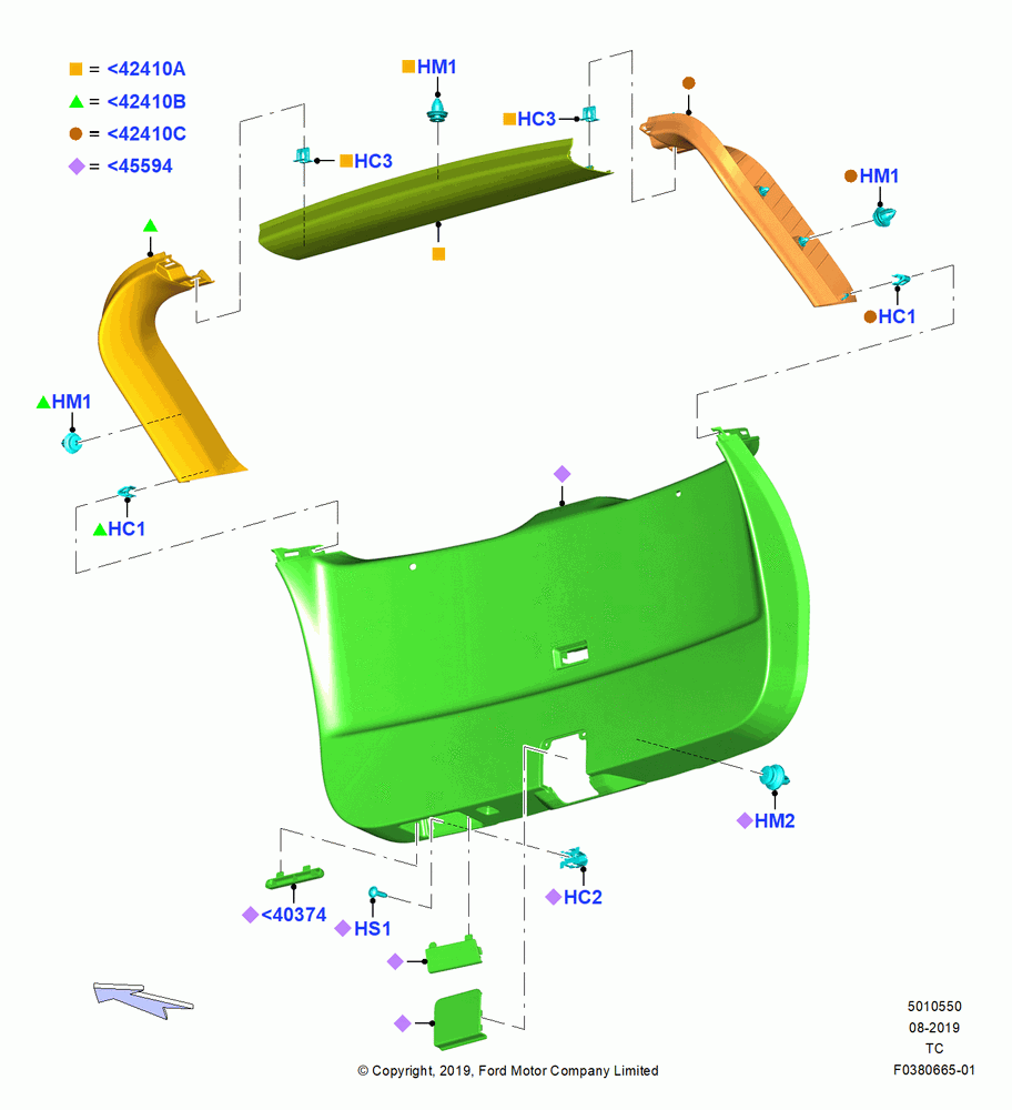 50 - Back Door/Tailgate Trim Panels; 19/AUG/2019
