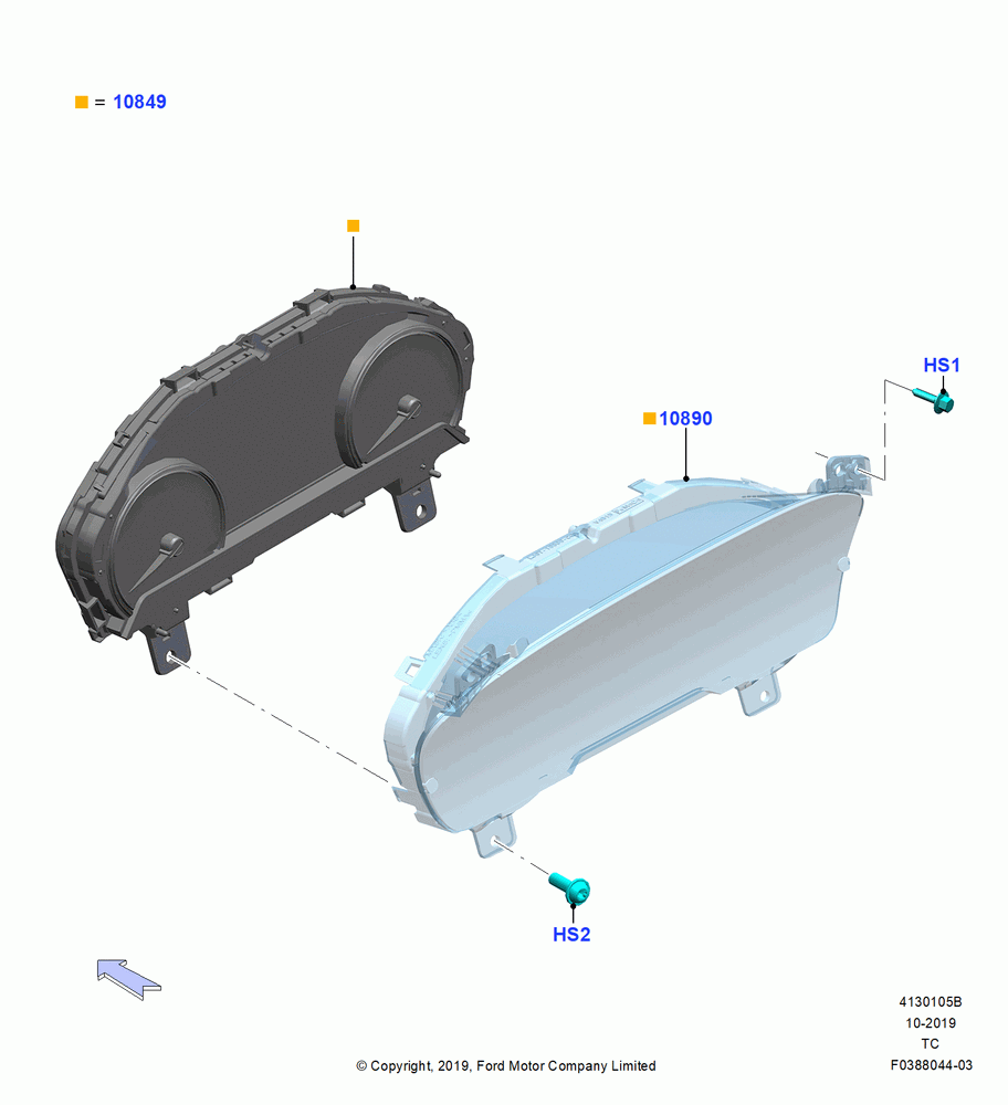 05B - Instrument Cluster, High Series Analog Cluster; 19/AUG/2019