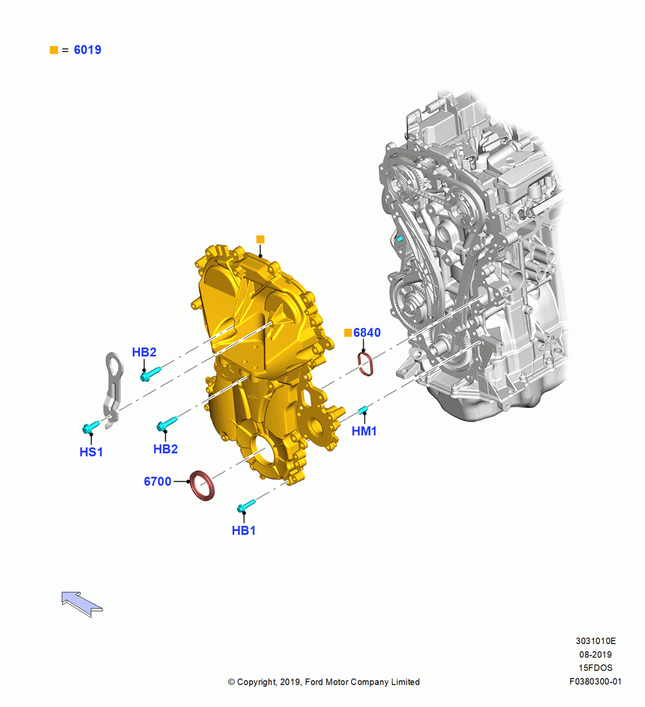 Timing Gear Covers, 1.5L Dragon (175/180PS)