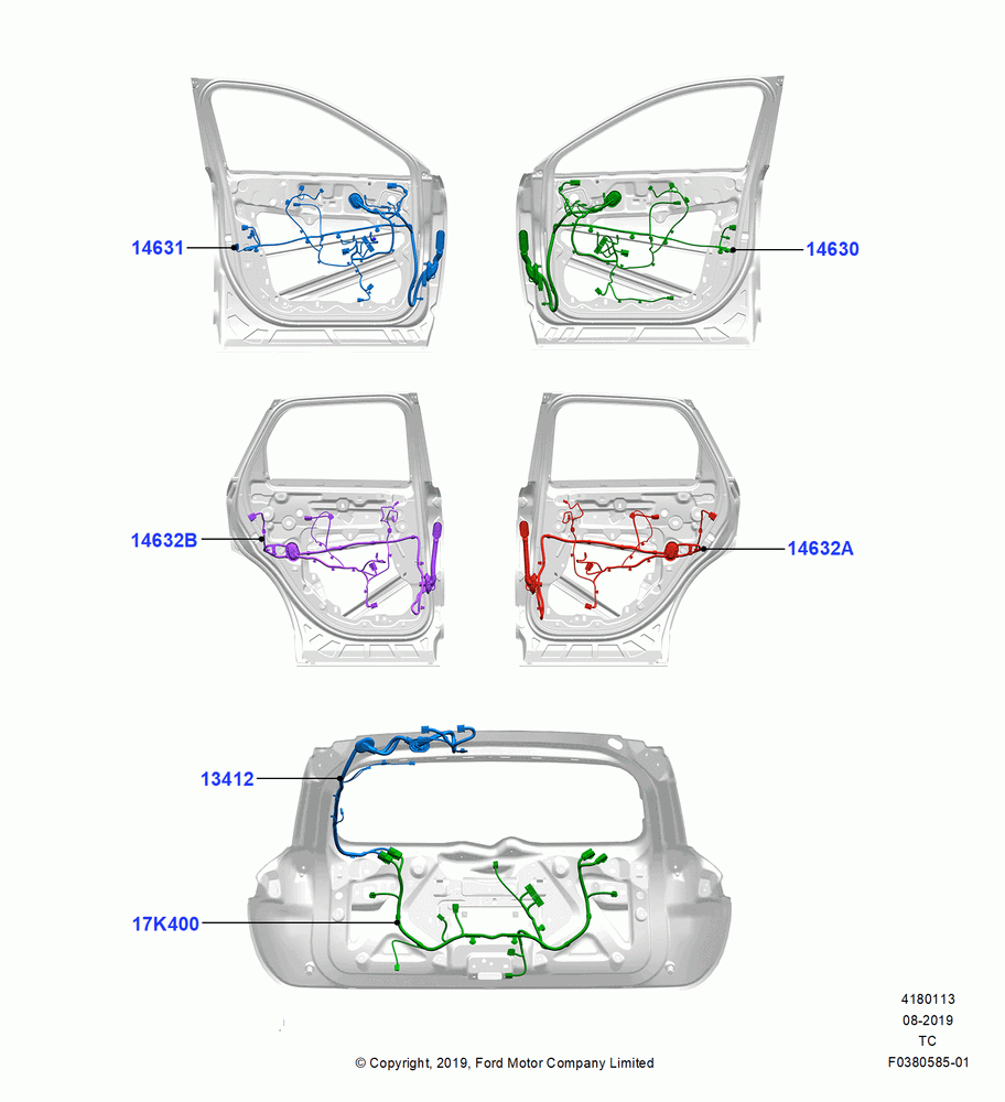 13 - Wiring - Body Closures; 19/AUG/2019