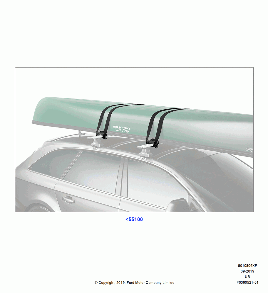 06XF - Accessory Roof Rack Mounting Kits, Thule Roof Rack Products, Canoe Carrier; 01/NOV/2010-03/MAR/2019
