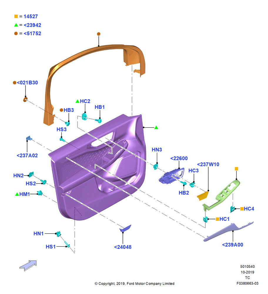 40 - Front Door Trim Panels; 19/AUG/2019