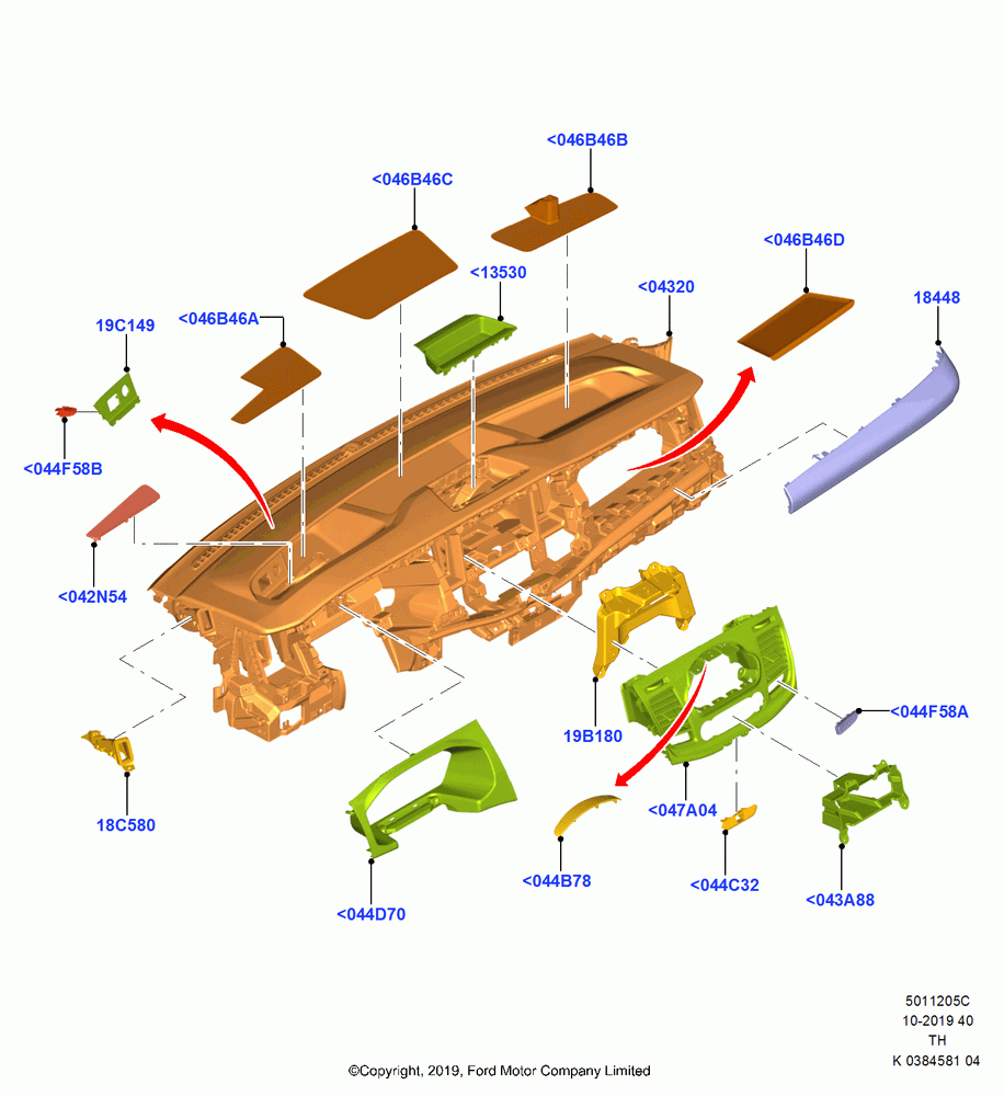 05C - Instrument Panel, Upper; 21/OCT/2019