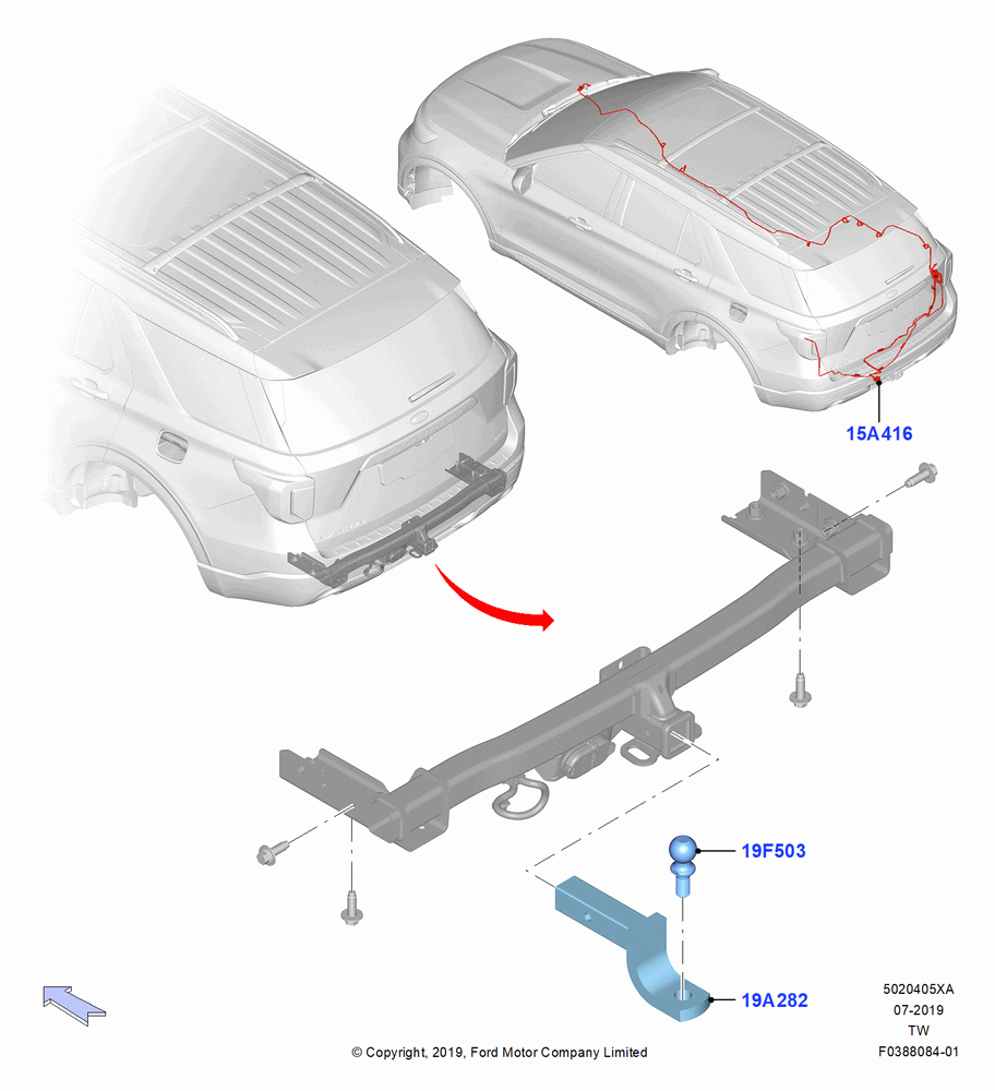 05XA - Tow Bar, Accessory; 06/MAY/2019