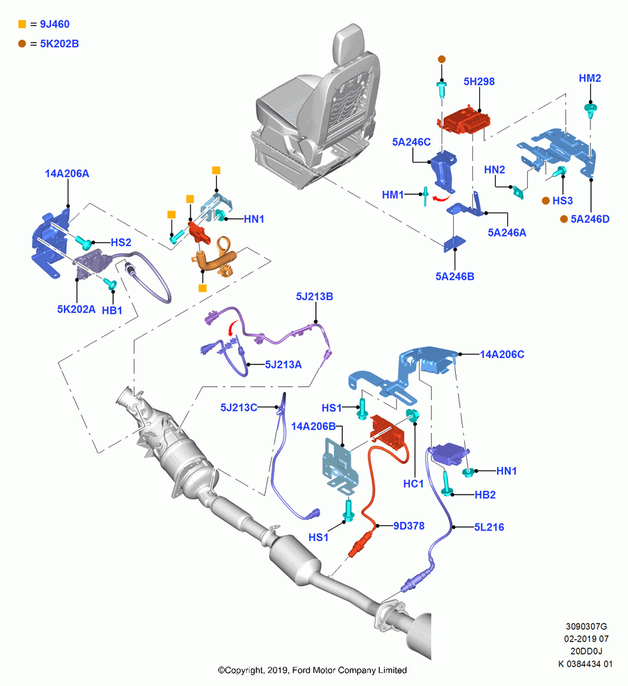 07G - Exhaust Modules And Sensors, 2.0 EcoBlue D; 21/OCT/2019
