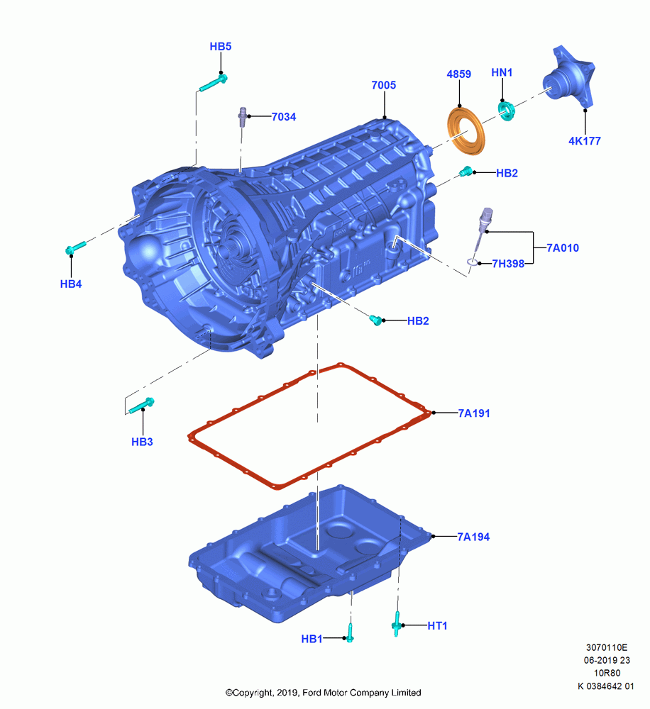 10E - Transmission External Components, 10 Speed Auto Transmission (10R80); 21/OCT/2019