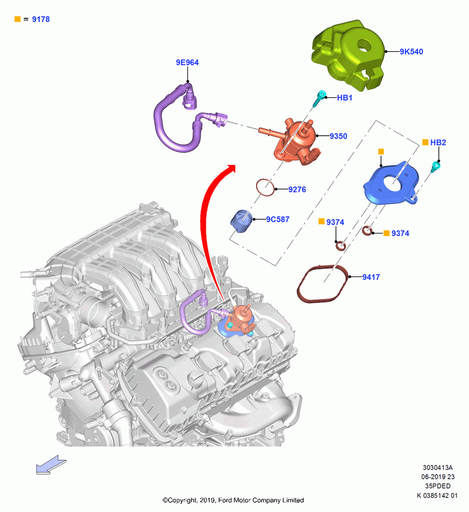 13A - Fuel Injection Pump-Engine Mounted, 3.5L Cyclone V6 Petrol TIVCT; 21/OCT/2019