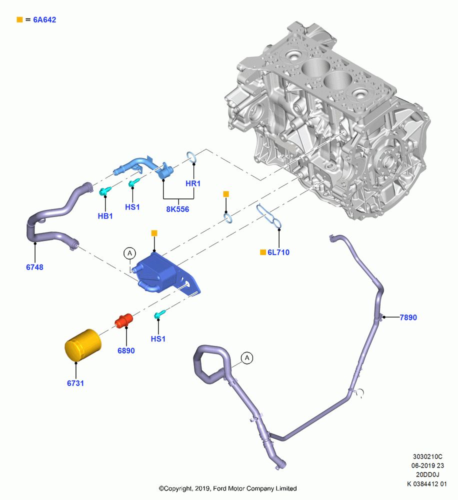 10C - Oil Cooler and Filter, 2.0 EcoBlue D; 21/OCT/2019