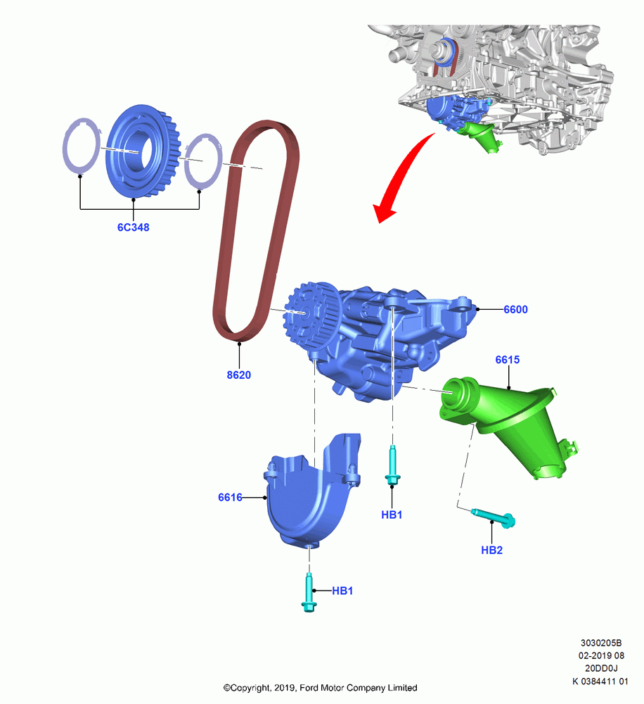05B - Oil Pump, 2.0 EcoBlue D; 21/OCT/2019
