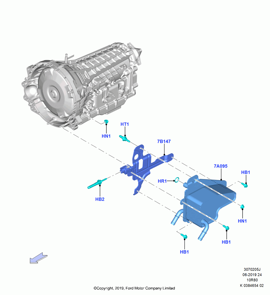05J - Transmission Cooling Systems, 10 Speed Auto Transmission (10R80); 21/OCT/2019