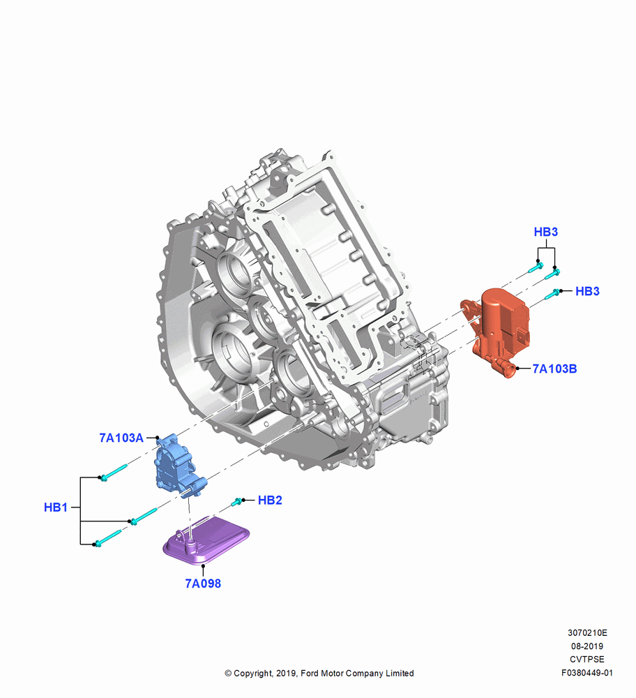 10E - Transmission Pump Assy, Auto -H4F45 W/O ODC FHEV/PHEV; 19/AUG/2019