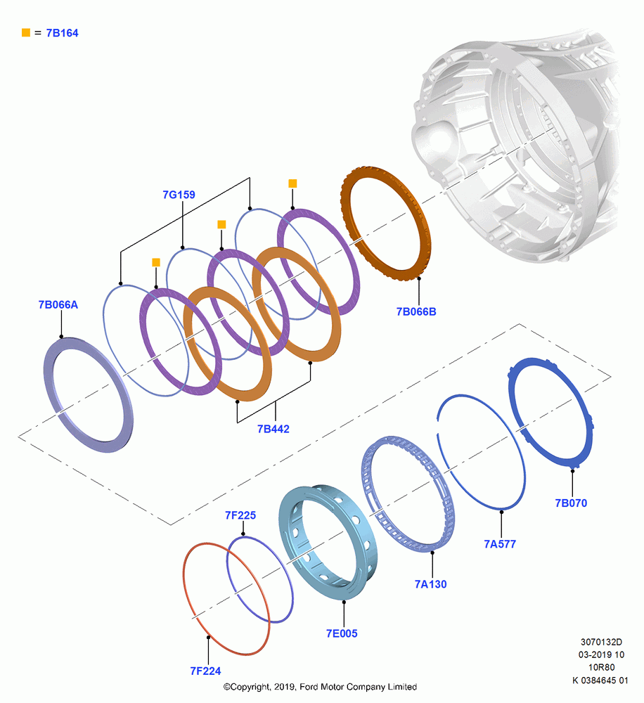 32D - Intermediate Clutch and Components, 10 Speed Auto Transmission (10R80); 21/OCT/2019