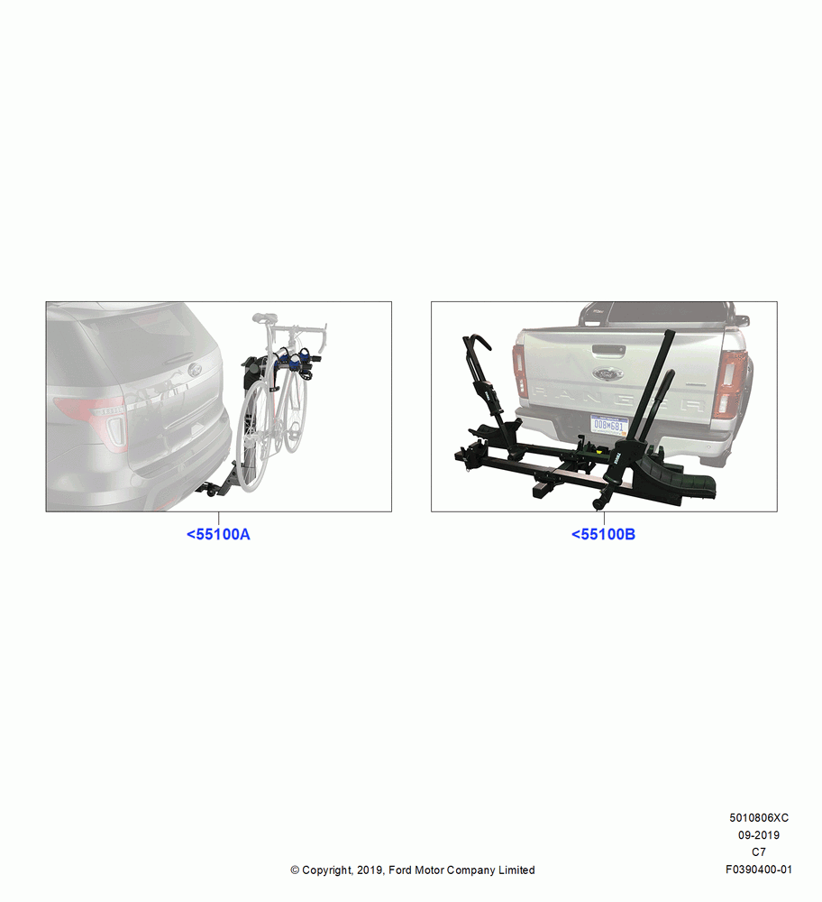 06XC - Accessory Roof Rack Mounting Kits, Thule Rear Hitch Products, Bike Carrier; 16/JUN/2014