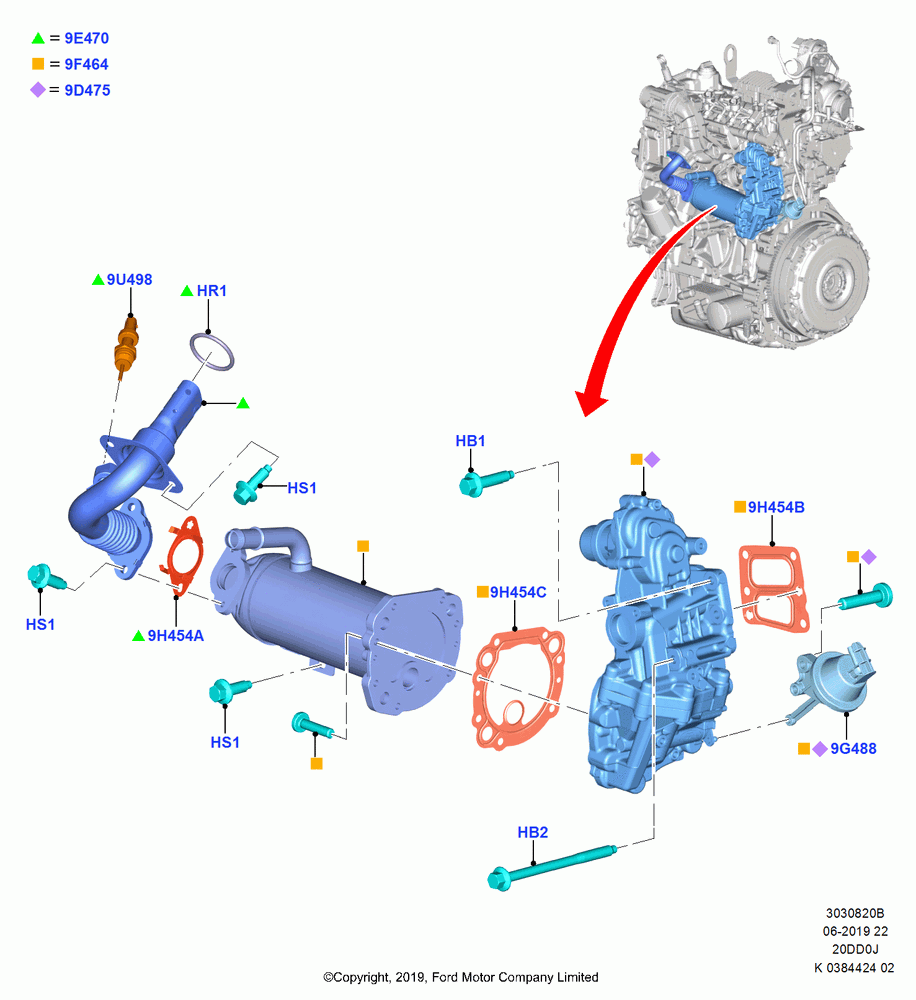 20B - Exhaust Gas Recirculation, 2.0 EcoBlue D; 21/OCT/2019