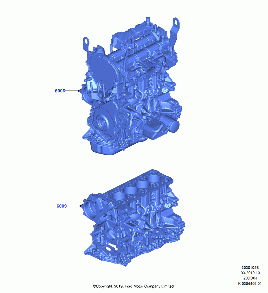 05B - Service Engine and Short Block, 2.0 EcoBlue D; 21/OCT/2019