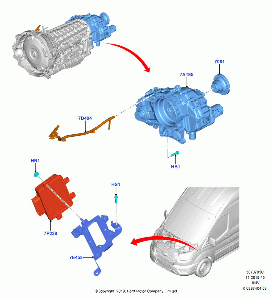 05C - Transfer Drive Case, 4WD, 10 Speed Auto Transmission (10R80); 21/OCT/2019