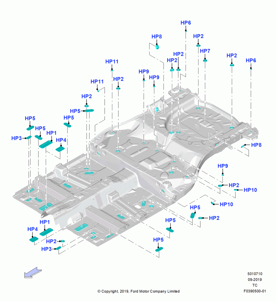 10 - Plugs - Floor Pan; 19/AUG/2019