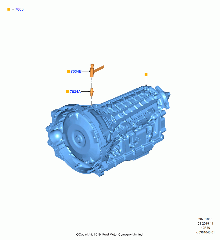 05E - Auto Trans Assy & Speedometer Drive, 10 Speed Auto Transmission (10R80); 21/OCT/2019