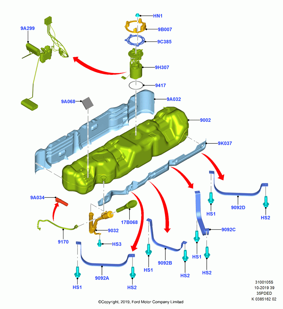 05S - Fuel Tank, 3.5L Cyclone V6 Petrol TIVCT; 21/OCT/2019