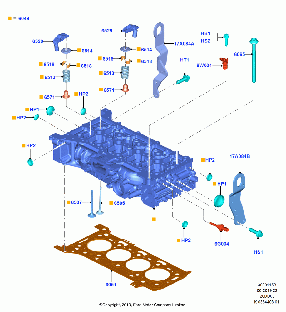 15B - Cylinder Head, 2.0 EcoBlue D; 21/OCT/2019