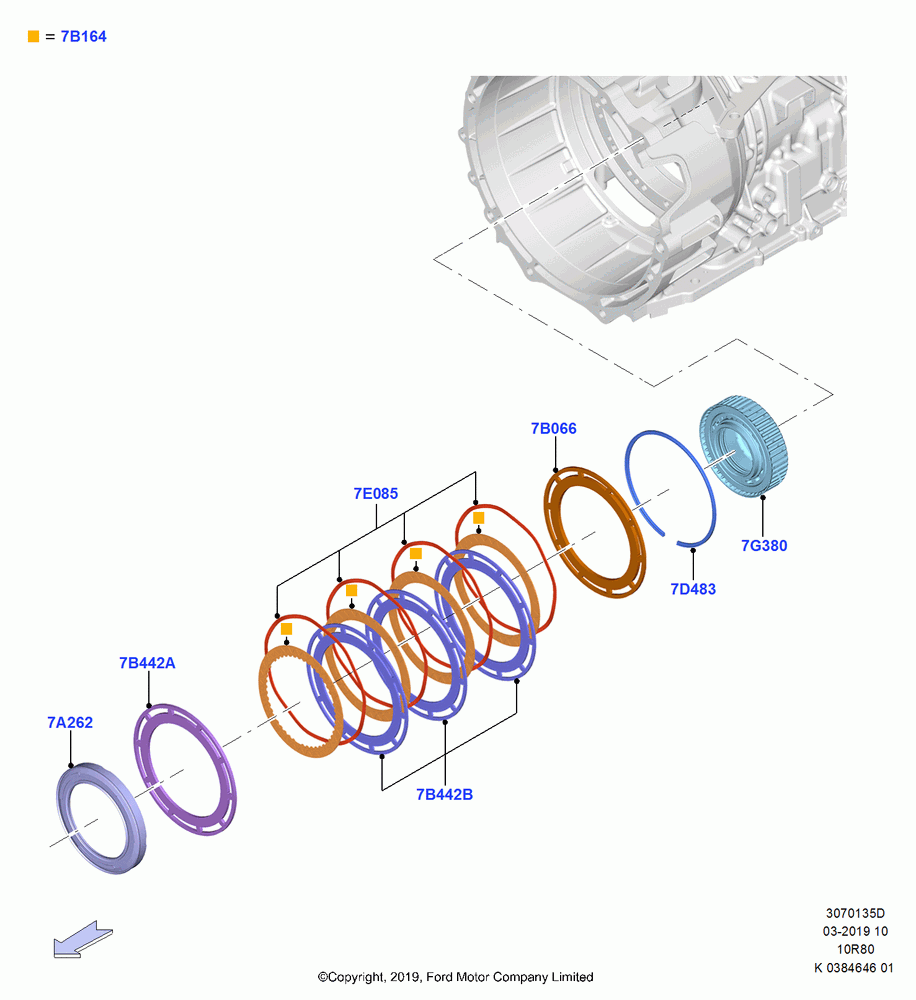35D - Overdrive Clutch and Components, 10 Speed Auto Transmission (10R80); 21/OCT/2019