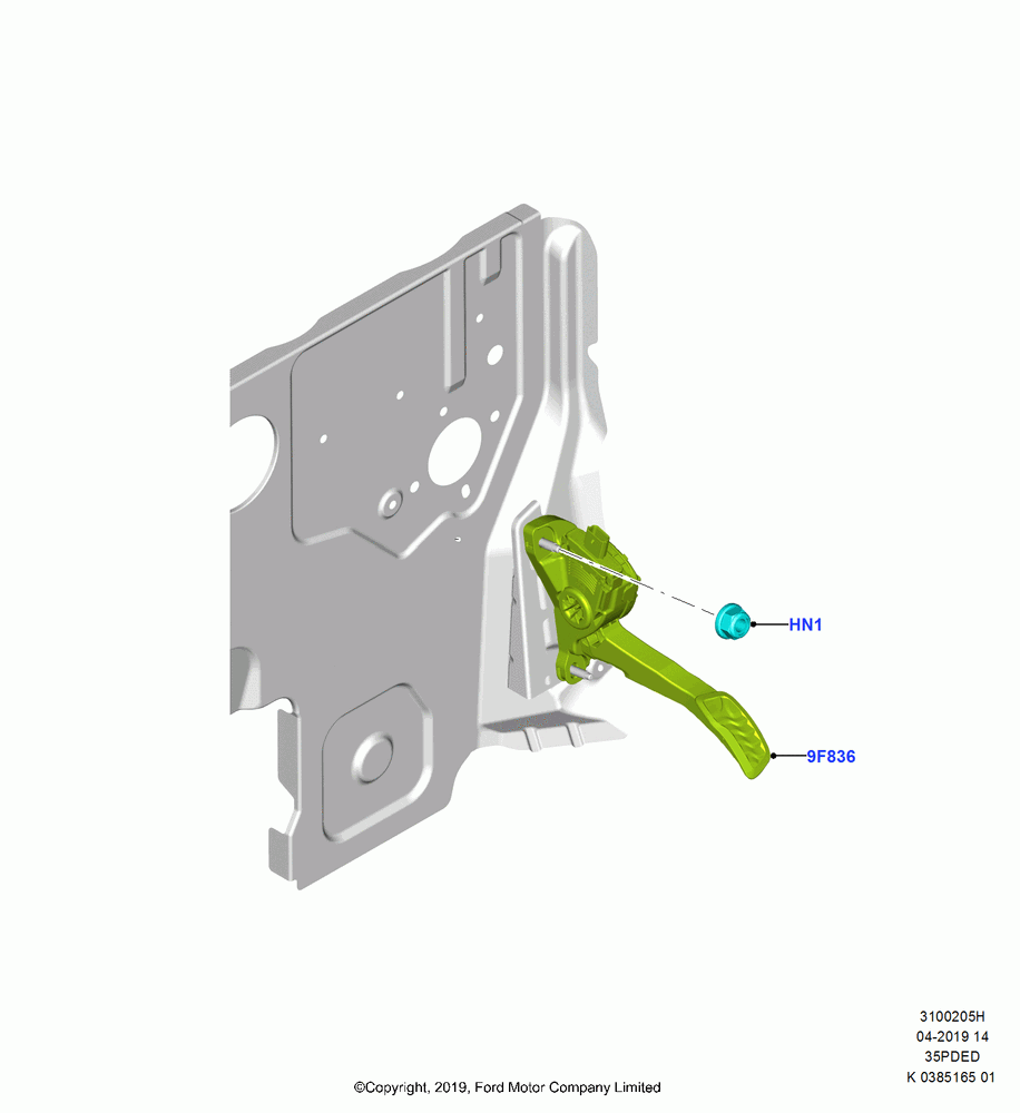 05H - Accelerator/Injection Pump Controls, 3.5L Cyclone V6 Petrol TIVCT; 21/OCT/2019