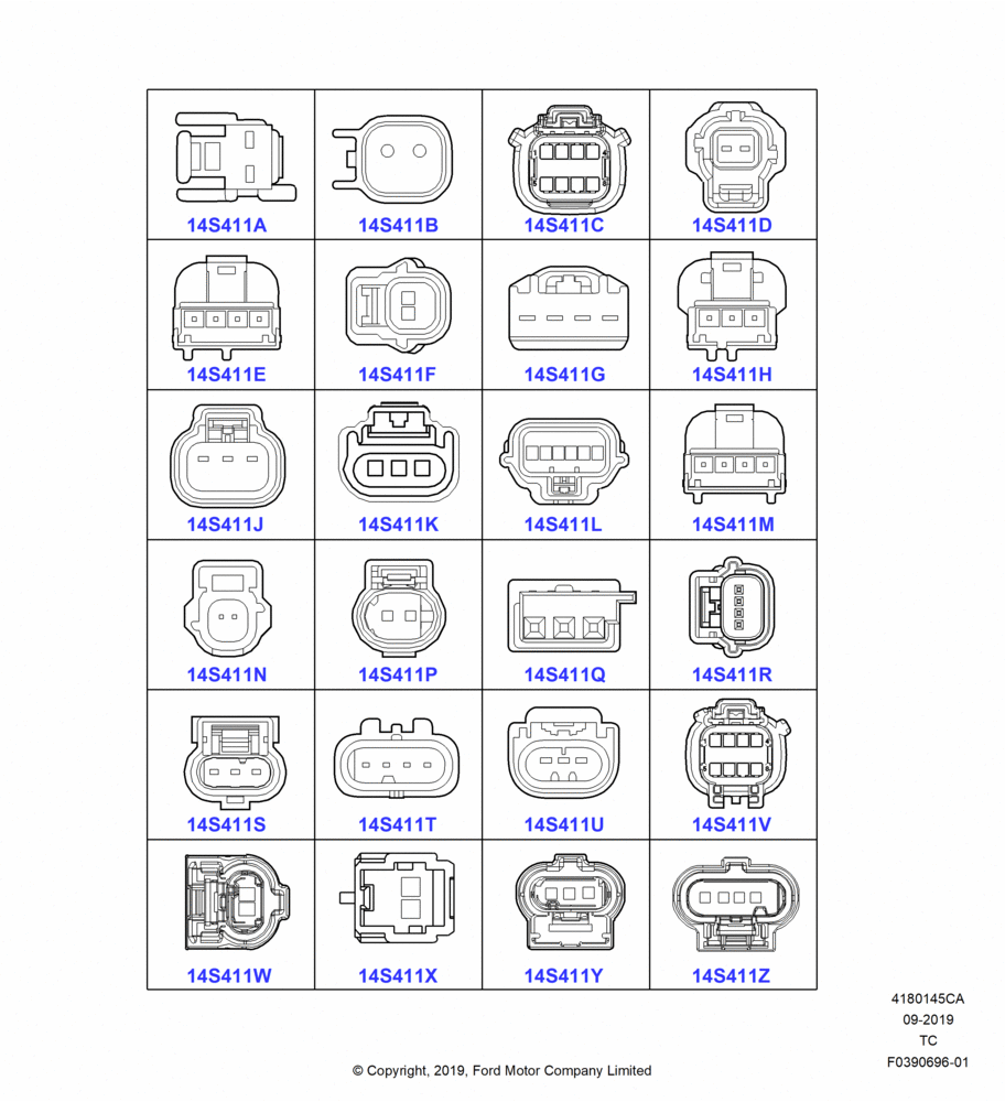 45CA - Pigtail Wiring Kits, Page A, Sensors; 19/AUG/2019