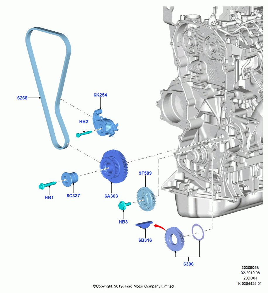 05B - Timing Gear, 2.0 EcoBlue D; 21/OCT/2019