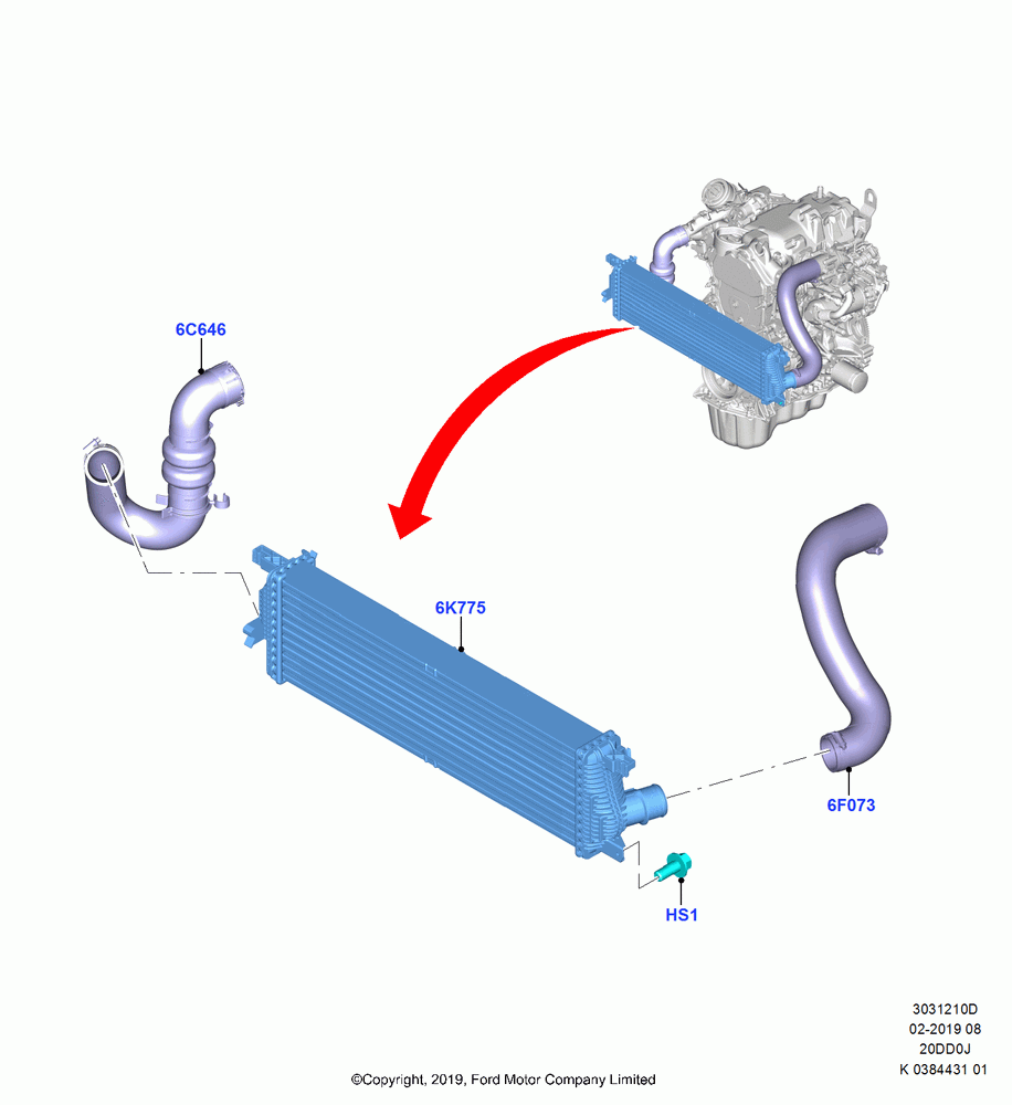 10D - Intercooler/Air Ducts and Hoses, 2.0 EcoBlue D; 21/OCT/2019