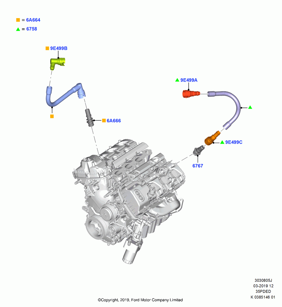 05J - Emission Control - Crankcase, 3.5L Cyclone V6 Petrol TIVCT; 21/OCT/2019
