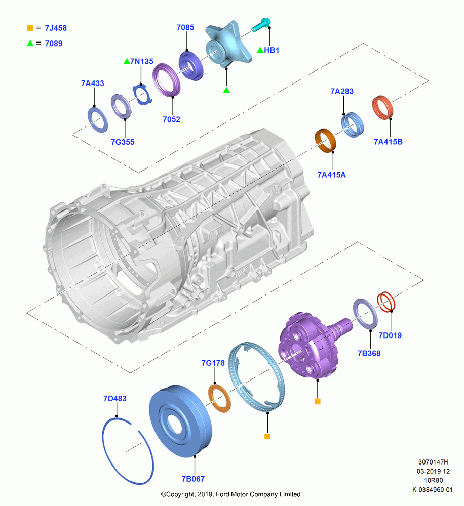 47H - Output Shafts, 10 Speed Auto Transmission (10R80), LHD RWD; 21/OCT/2019