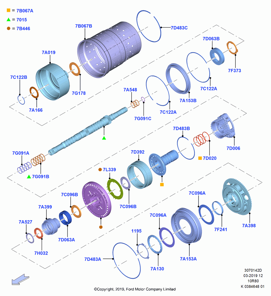 42D - Planetary Gear Sets, 10 Speed Auto Transmission (10R80); 21/OCT/2019