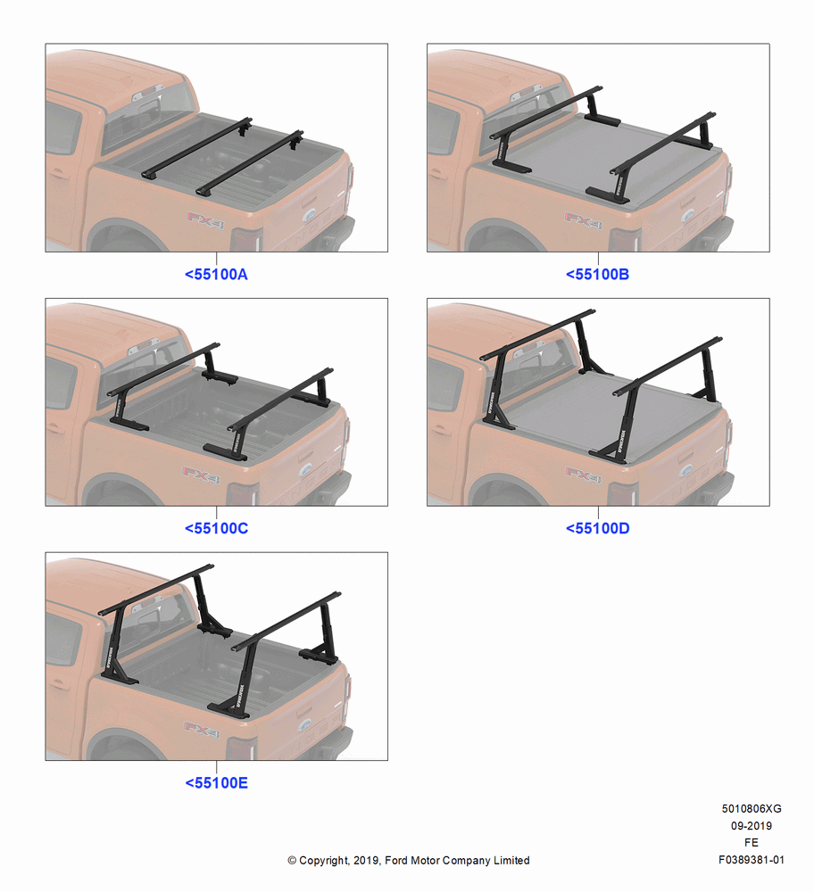 06XG - Accessory Roof Rack Mounting Kits, Yakima Bed Rack Products, Ladder Rack, Cross Bar Kit; 11/JUL/2016