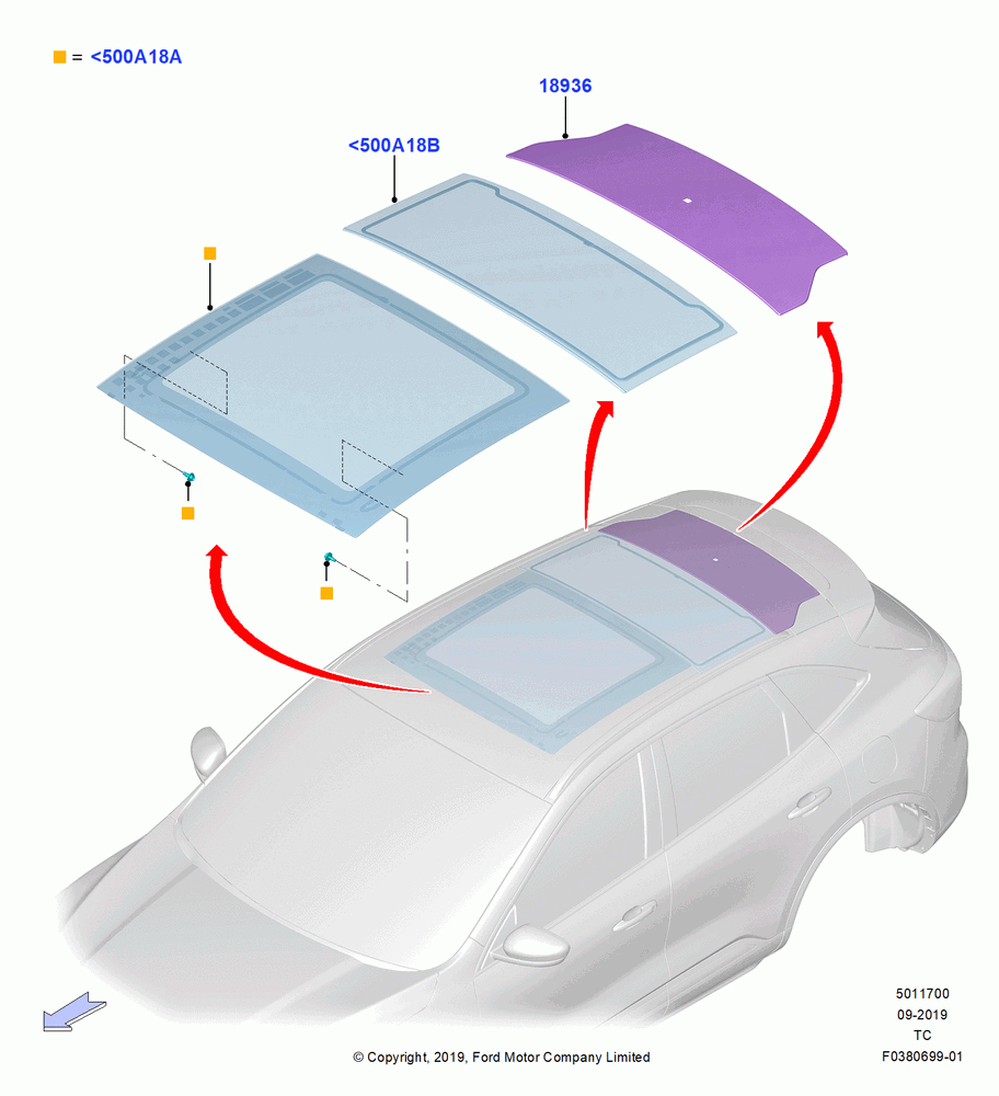 00 - Panoramic Glass Roof, Roof Conv-Panorama Pwr/Open; 19/AUG/2019