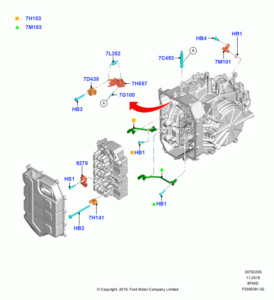 20S - Transmission Modules and Sensors, 8 Speed Auto Trans 8F24; 19/AUG/2019