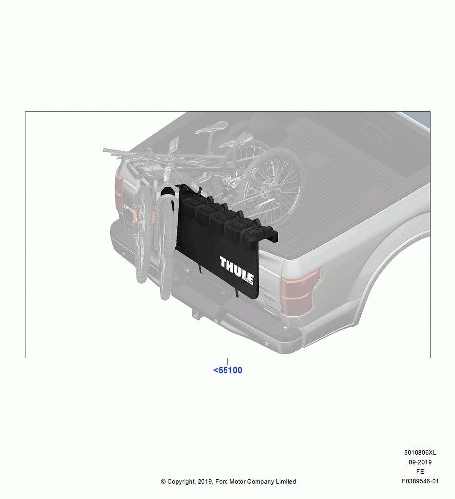 06XL - Accessory Roof Rack Mounting Kits, Thule Rack Products, Bike Carrier ¿ Truck Bed; 11/JUL/2016