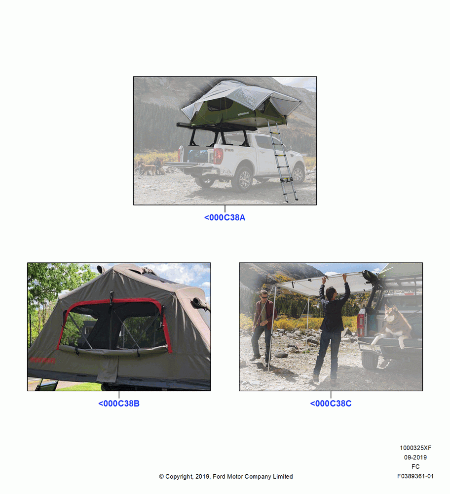 25XF - Body Dress Up Kits - Rear, Accessory, Yakima Bed Tents And Awning; 20/OCT/2014