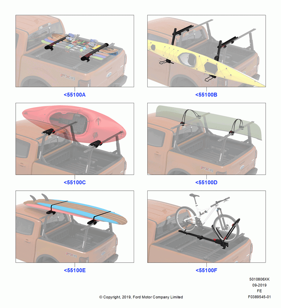 06XK - Accessory Roof Rack Mounting Kits, Bike Carrier, Canoe, Snowsport, Kayak And Paddleboard, Yakima Roof Rack Products; 11/JUL/2016