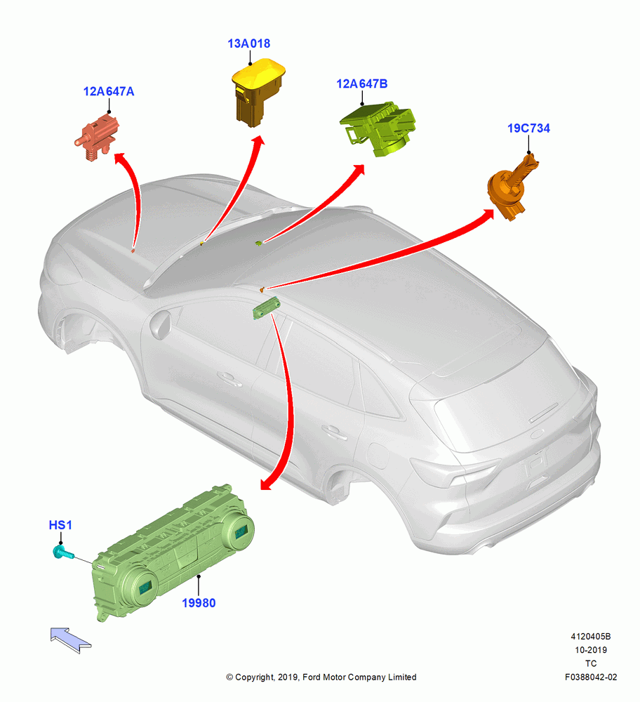 05B - Heater & Air Conditioning Controls, Dual Zone Auto Temp Control A/C; 19/AUG/2019