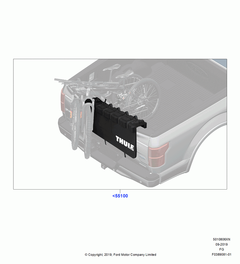 06XN - Accessory Roof Rack Mounting Kits, Accessory, Thule Rack Products, Bike Carrier ¿ Truck Bed; 26/NOV/2018
