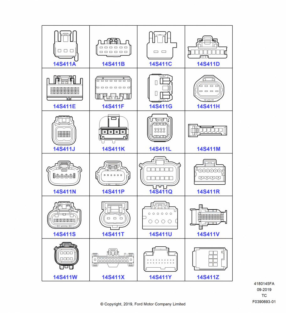 45FA - Pigtail Wiring Kits, Page A, Modules And Controllers; 19/AUG/2019